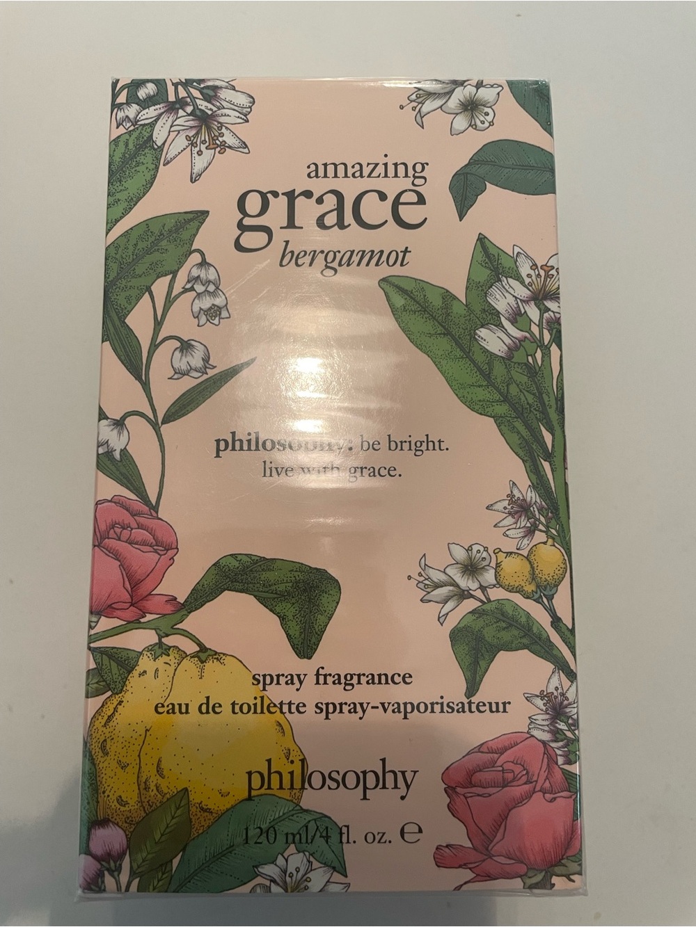 philosophy Amazing Grace Bergamot Spray Fragrance -Sealed Authentic 4oz EDT
